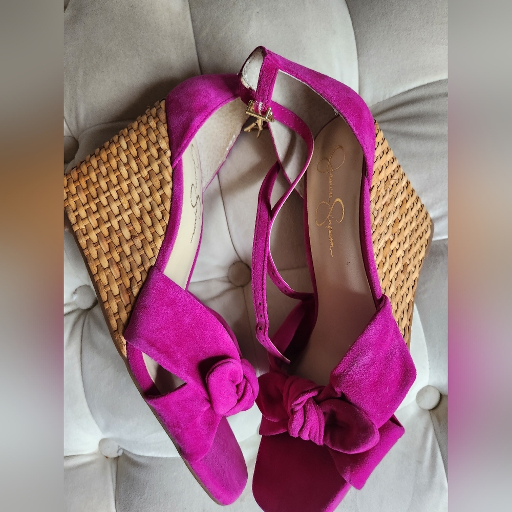 New Jessica Simpson sandals  color blue suede sz 9 new - Picture 2 of 14